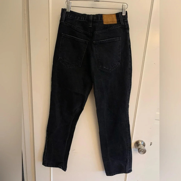 Denim forum the Joni High rise loose distressed black  jeans, size 27 - Picture 4 of 14